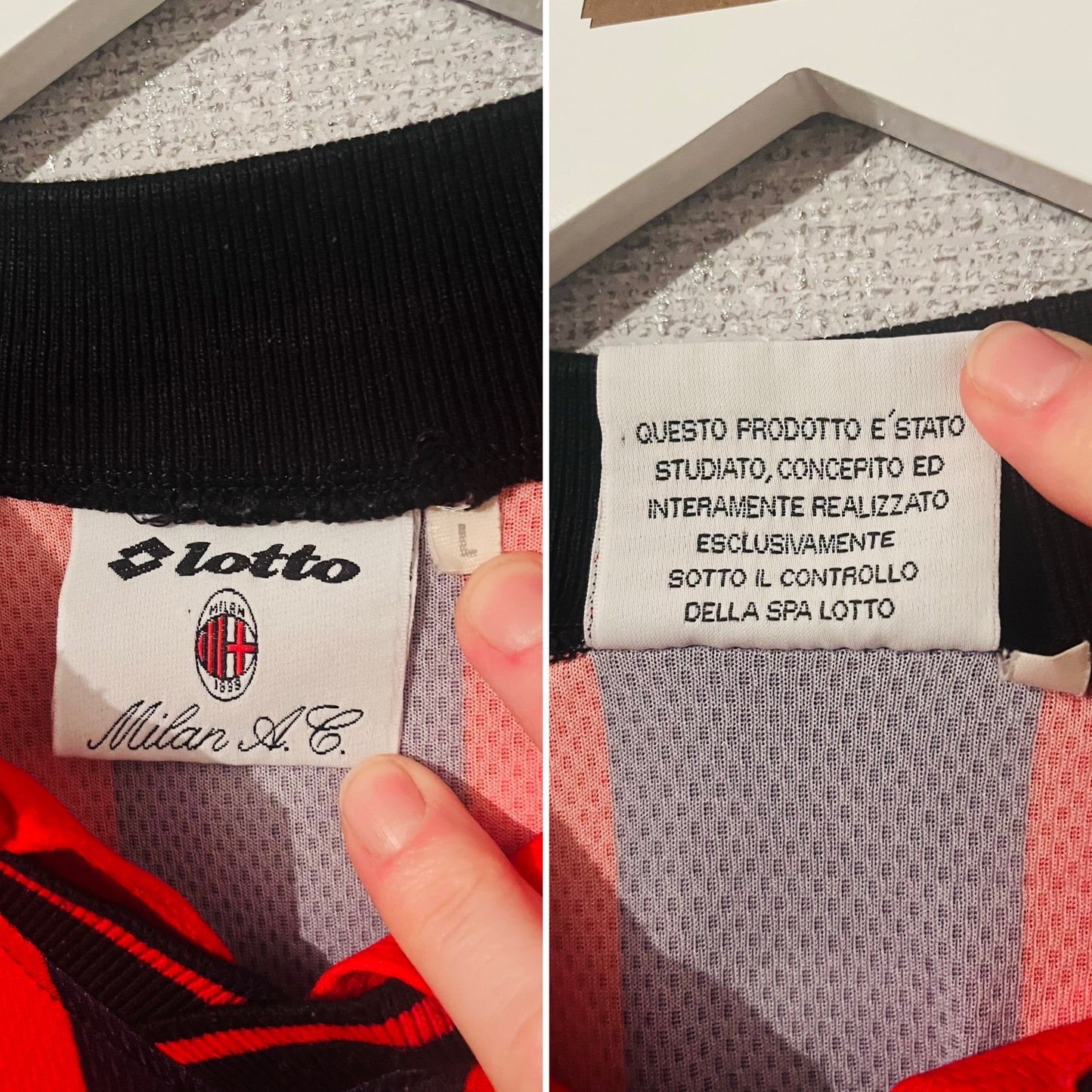 AC Milan home football shirt 1996/97 Boban Large