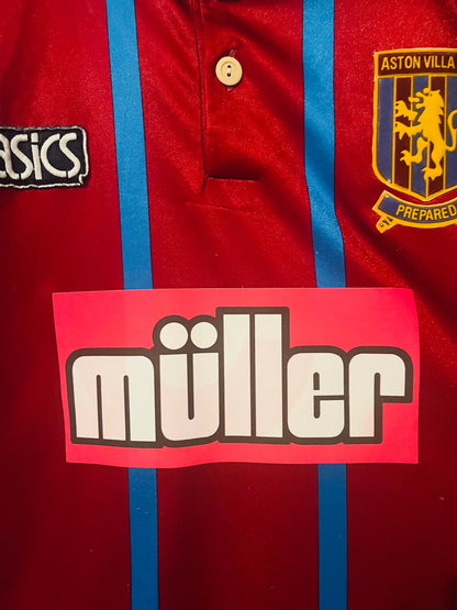 Aston Villa home football shirt 1993/95 McGrath Medium