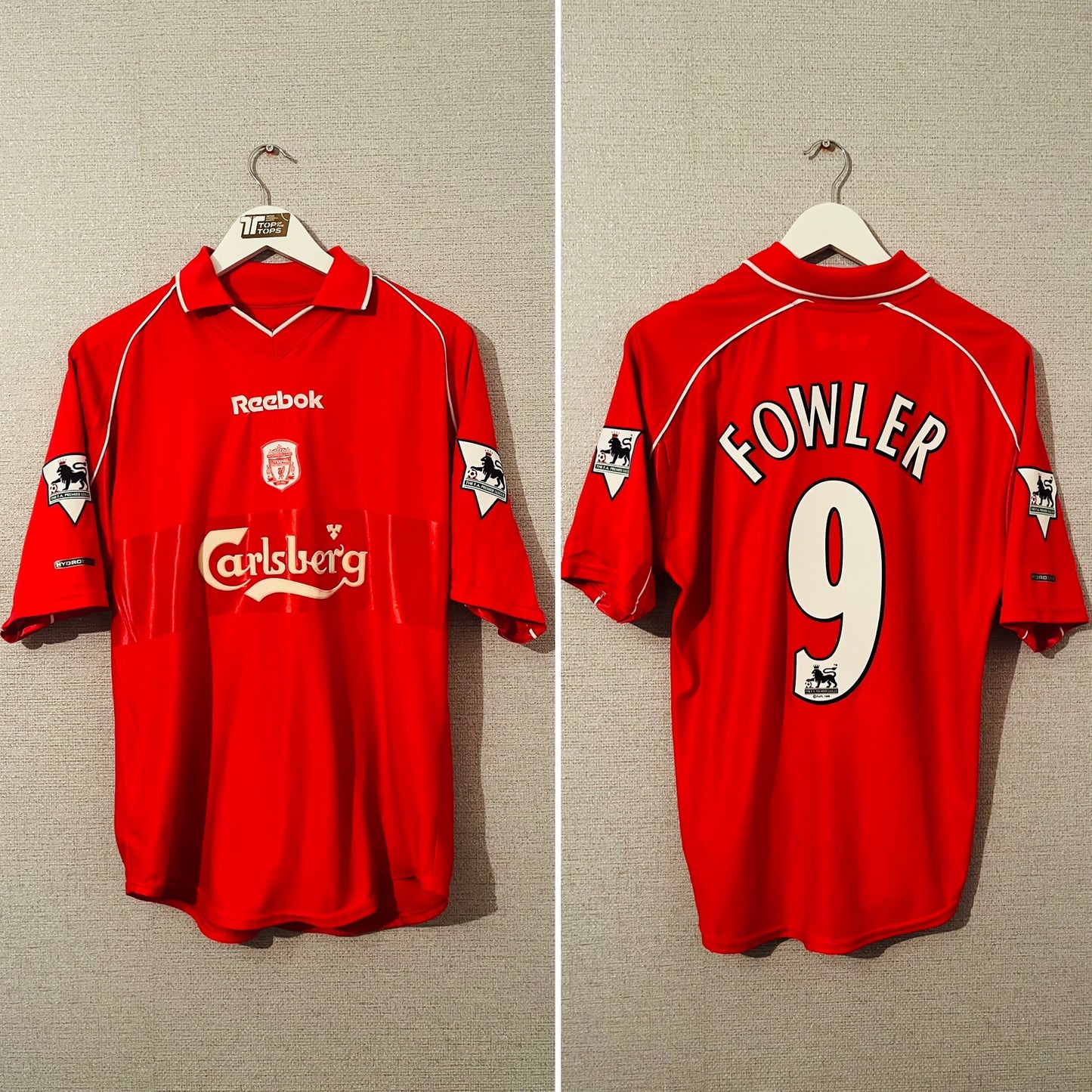 Liverpool home football shirt 2000/02 Fowler Medium