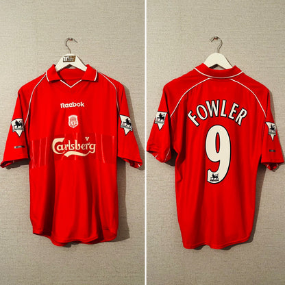 Liverpool home football shirt 2000/02 Fowler Medium