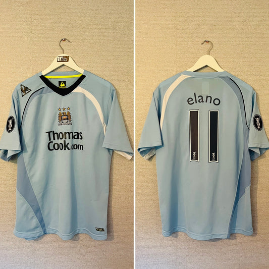 Manchester City home football shirt 2008/09 Elano Large