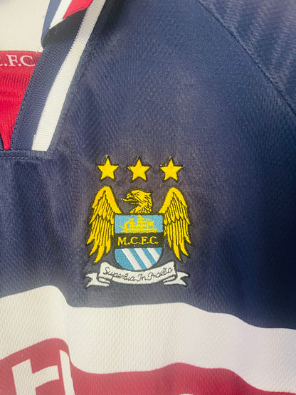 Manchester City away football shirt 1997/98 XL