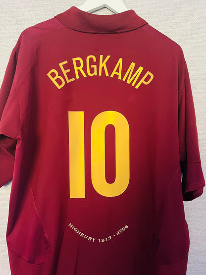 Arsenal home football shirt 2005/06 Bergkamp XXL