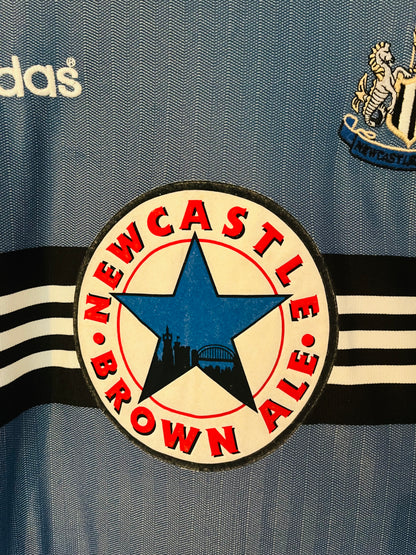 Newcastle United away football shirt 1996/97 Ginola Large
