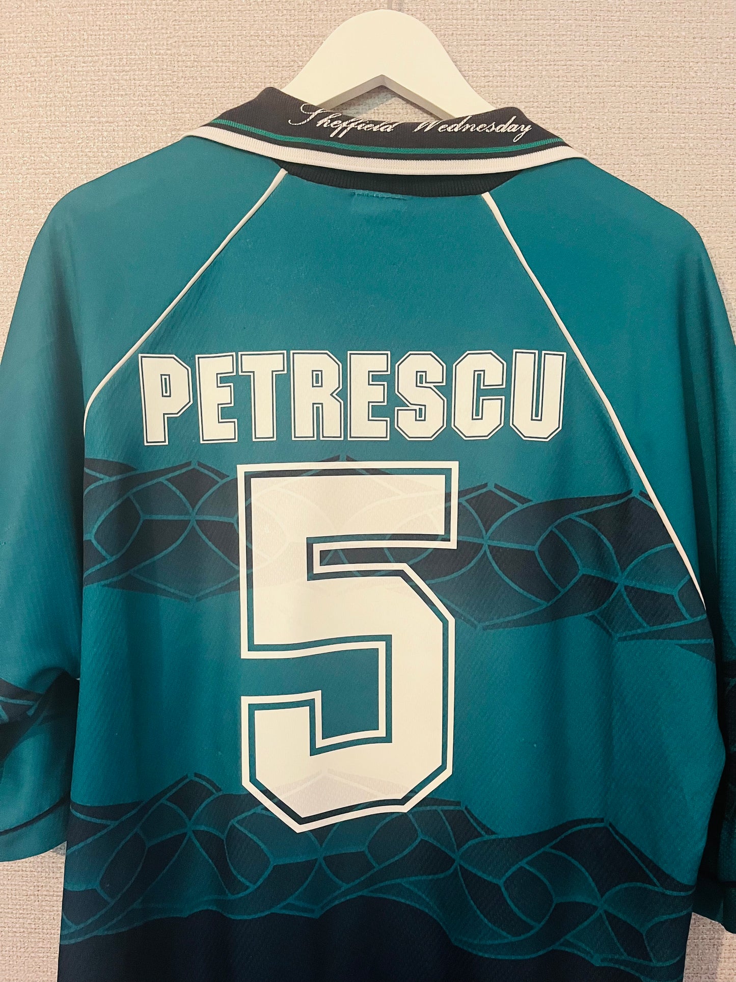 Sheffield Wednesday away football shirt 1995/97 Petrescu XXL