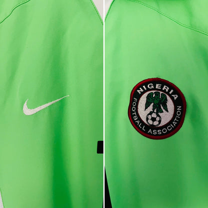 Nigeria home football shirt         W/C 2002 Okocha Large