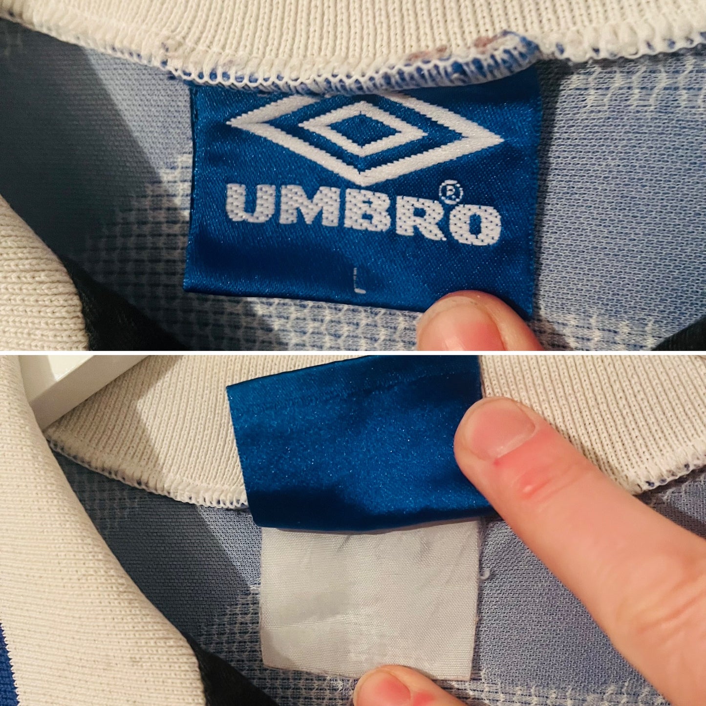 Manchester United third football shirt 1994/95 Cantona Large