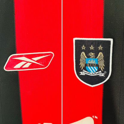 Manchester City away football shirt 2003/04 L/S Wright-Phillips 
Large