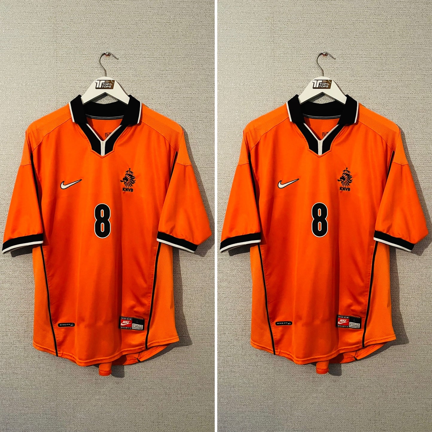 Holland Netherlands home football shirt W/C 1998 Bergkamp Large