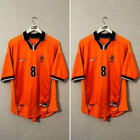 Holland Netherlands home football shirt W/C 1998 Bergkamp Large