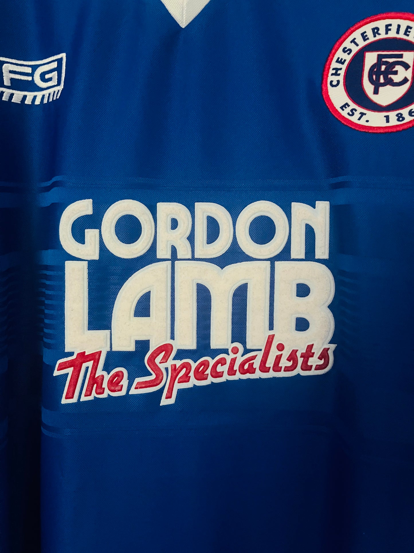 Chesterfield home football shirt
2001/02 XL