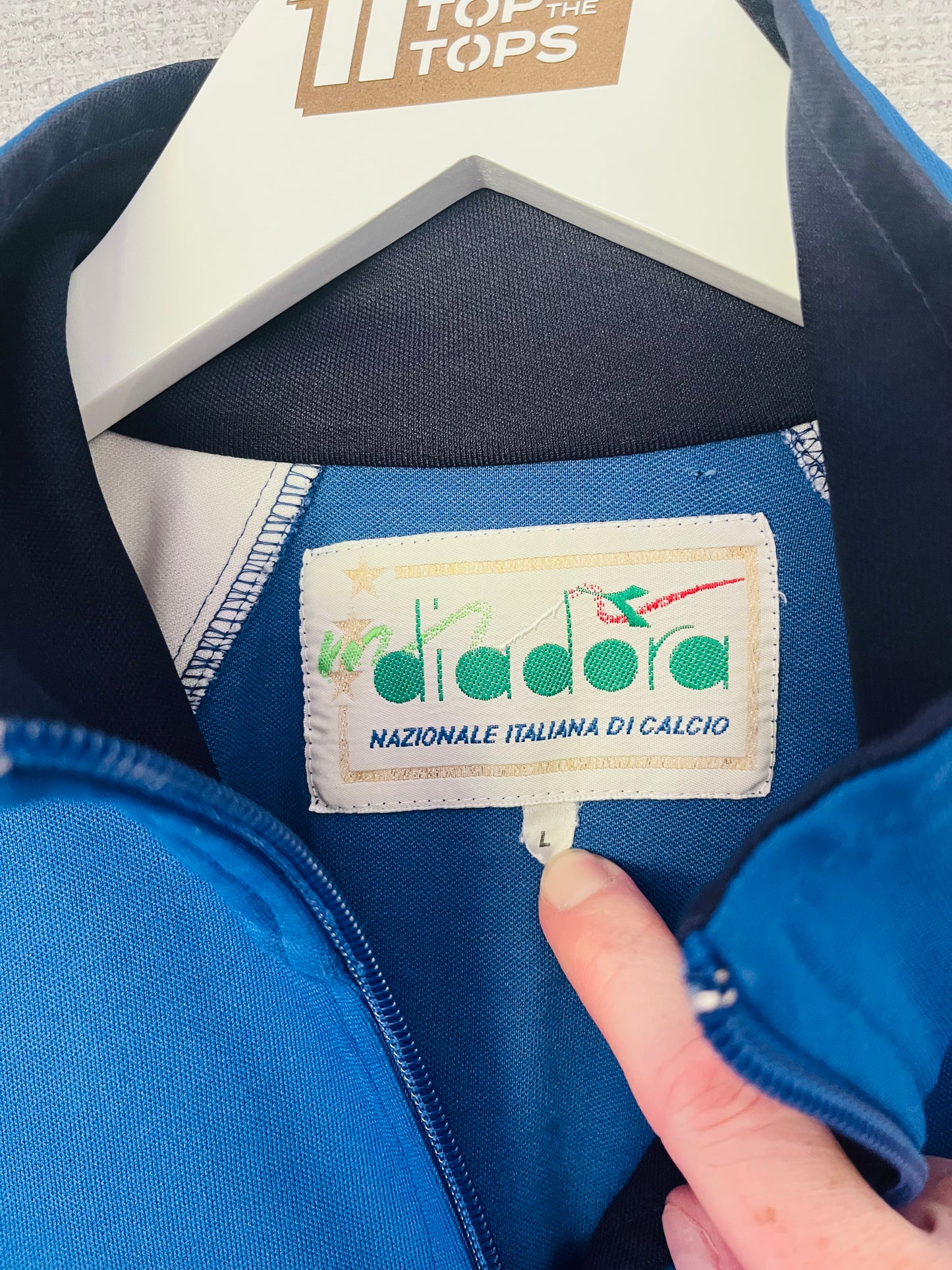 Italy training football jacket W/C 1990 Large