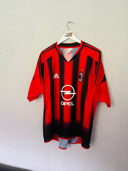 AC Milan home football shirt 2004/05 Maldini Large