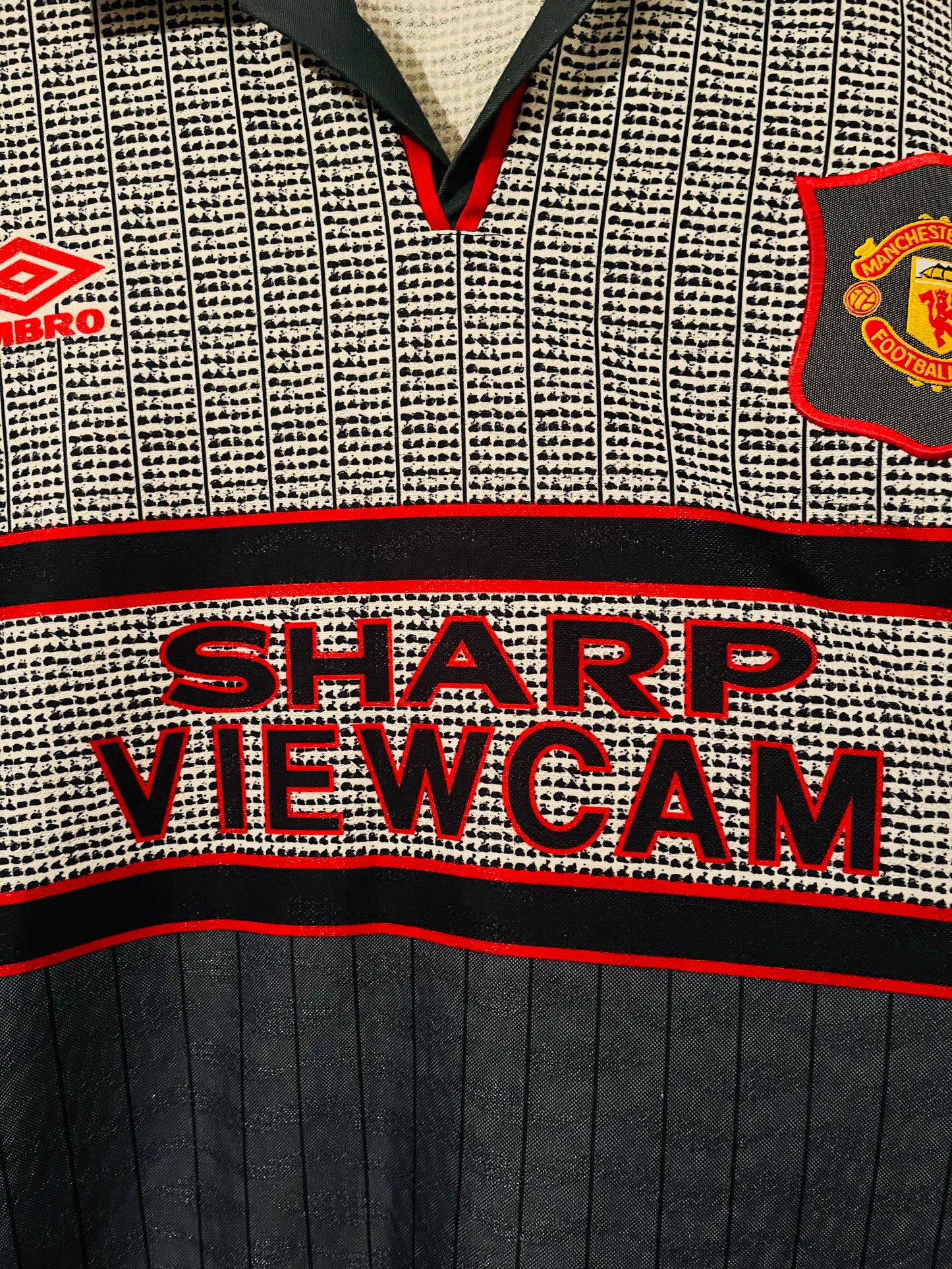 Manchester United away football shirt 1995/96 Beckham XXL