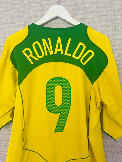 Brazil home football shirt 2004/06 Ronaldo XL