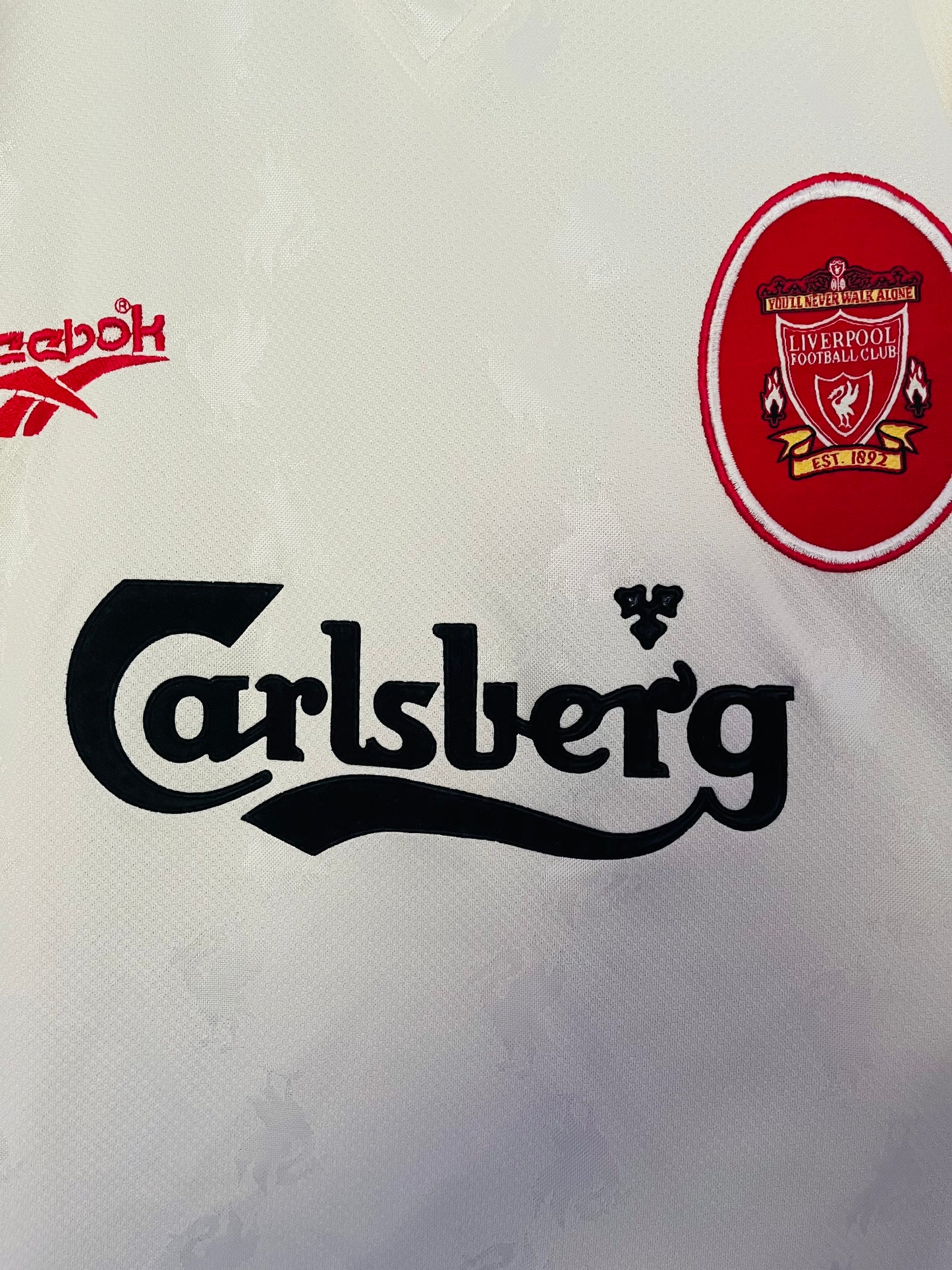 Liverpool away football shirt 1996/97 Fowler Large