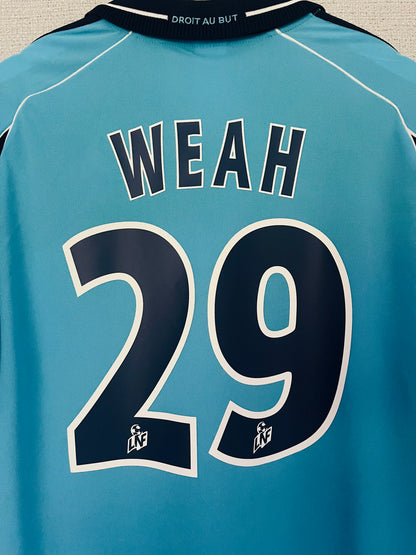Marseille away football shirt 2000/01 Weah Large