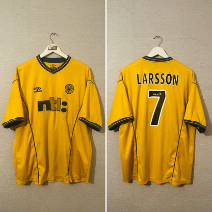 Glasgow Celtic away football shirt 2000/01 Larsson XXL