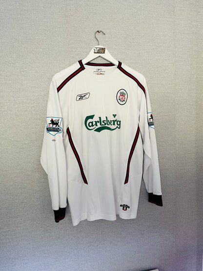 Liverpool third football shirt 2004/05 Alonso Medium