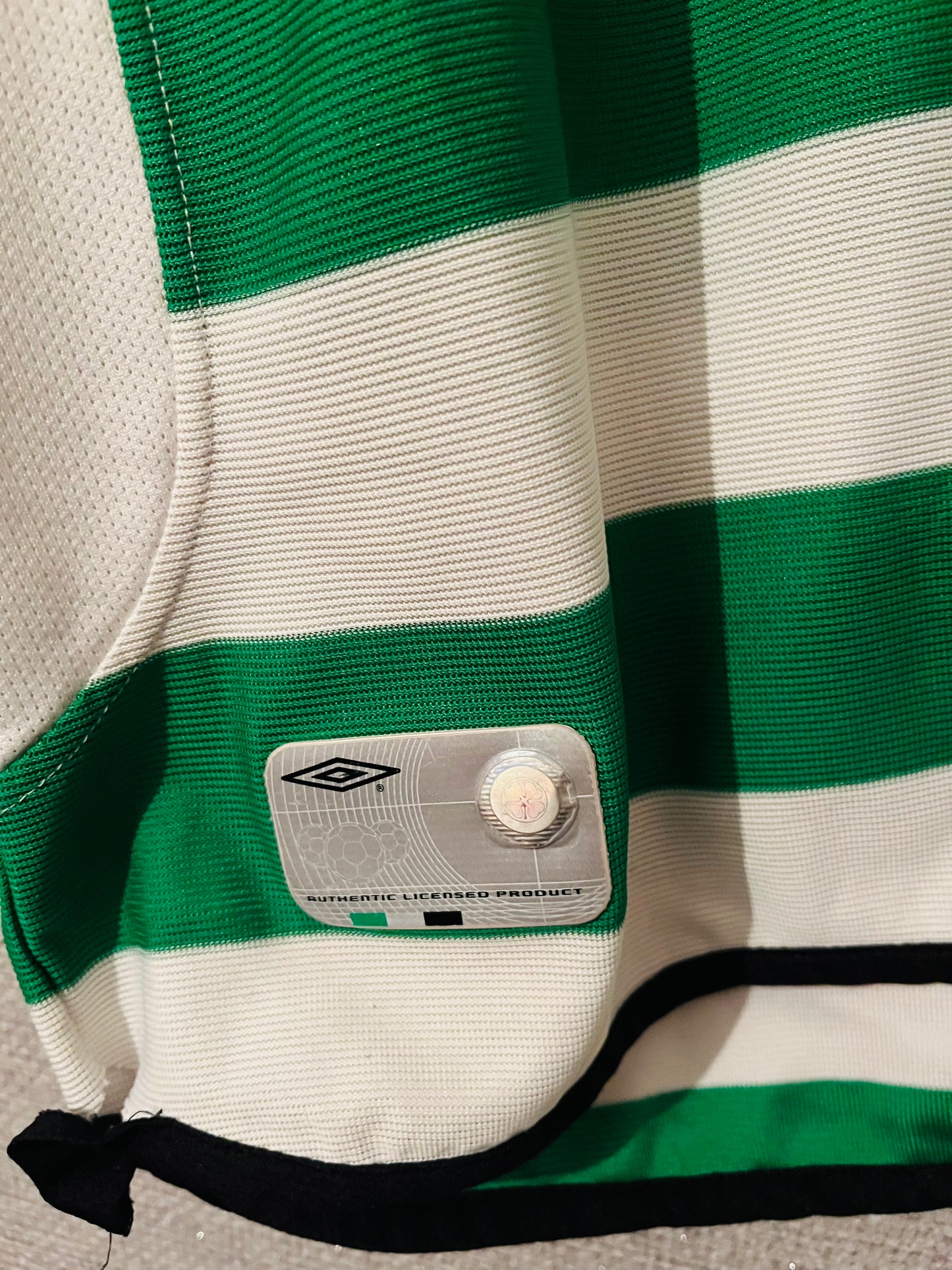 Glasgow Celtic home football shirt 2001/03 Larsson XL