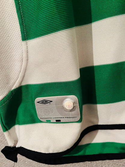 Glasgow Celtic home football shirt 2001/03 Larsson XL