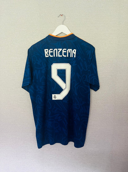 Real Madrid away football shirt 2021/22 Benzema Large