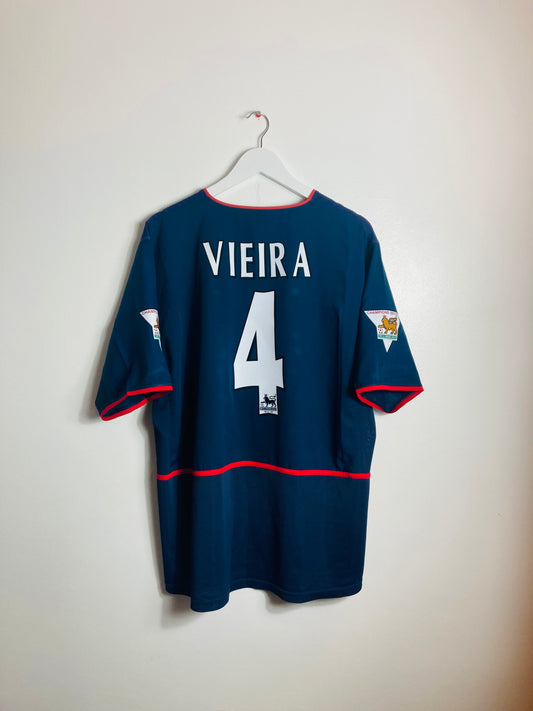 Arsenal away football shirt 2002/03 Viera XL