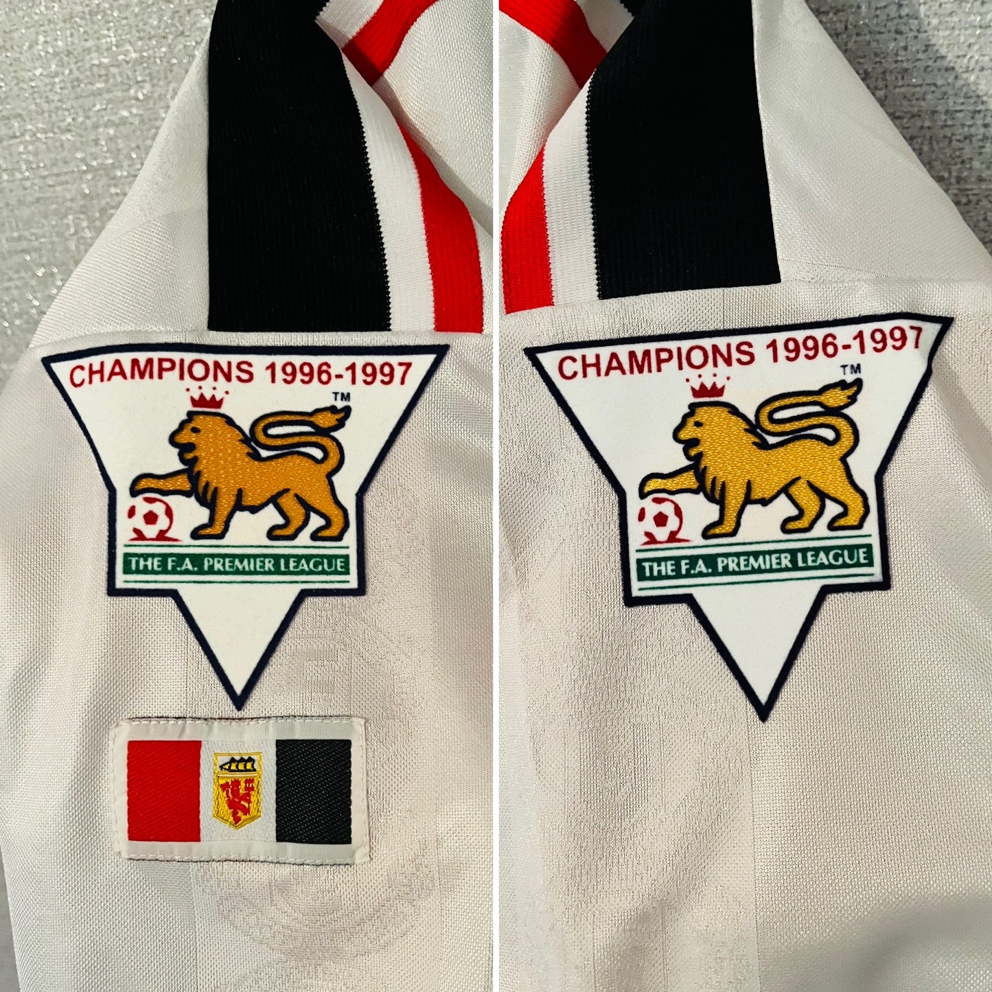 Manchester United away football shirt 1997/98 Keane XL