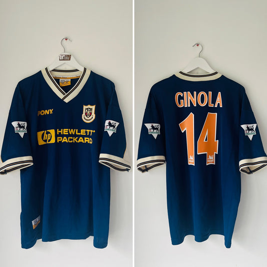 Tottenham Hotspur away football shirt 1997/98 Ginola XL