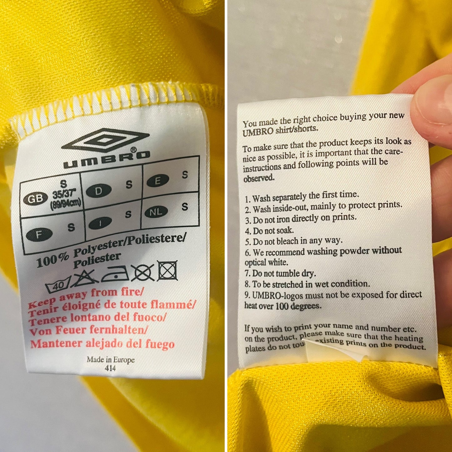 Parma away football shirt 1992/93 Small