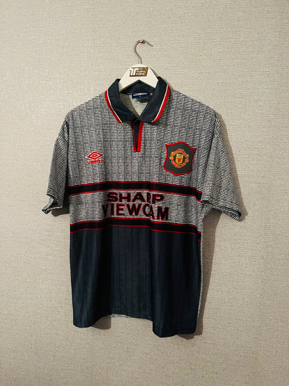 Manchester United away football shirt 1995/96 Beckham Medium