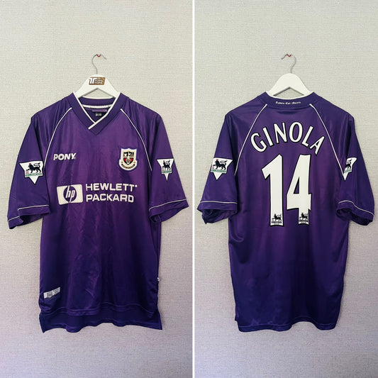 Tottenham Hotspur away football shirt 1998/99 Ginola Medium