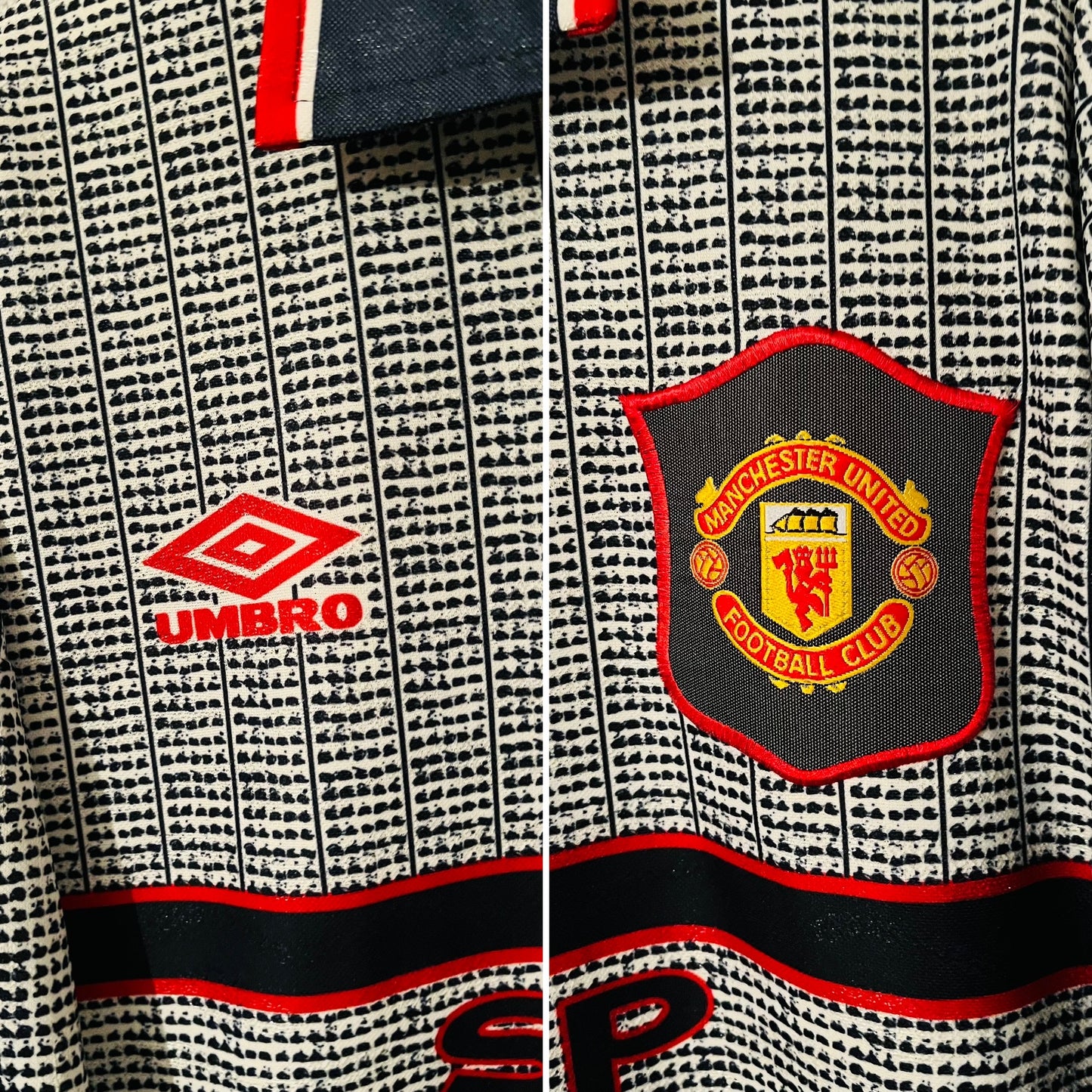 Manchester United away football shirt 1995/96 Beckham XXL