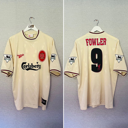 Liverpool away football shirt 1996/97 Fowler Large