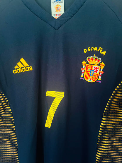 Spain away football shirt            W/C 2002 Raul Large