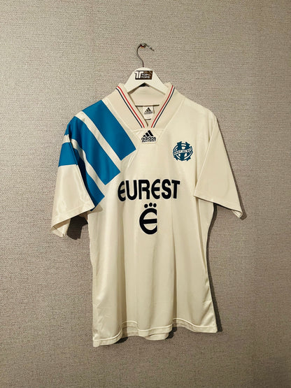 Olympique Marseille home football shirt 1992/93 Large