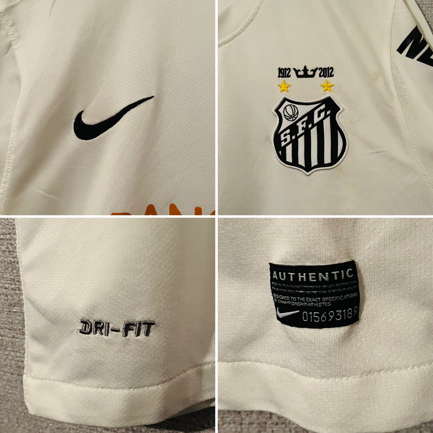 Santos home football shirt 2012/13 Neymar Jr Medium