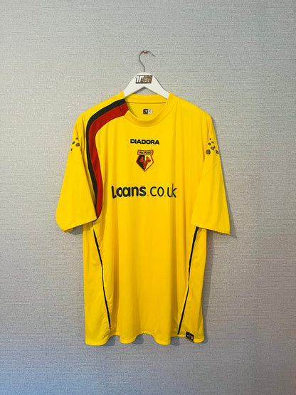 Watford home football shirt 2005/06 XL