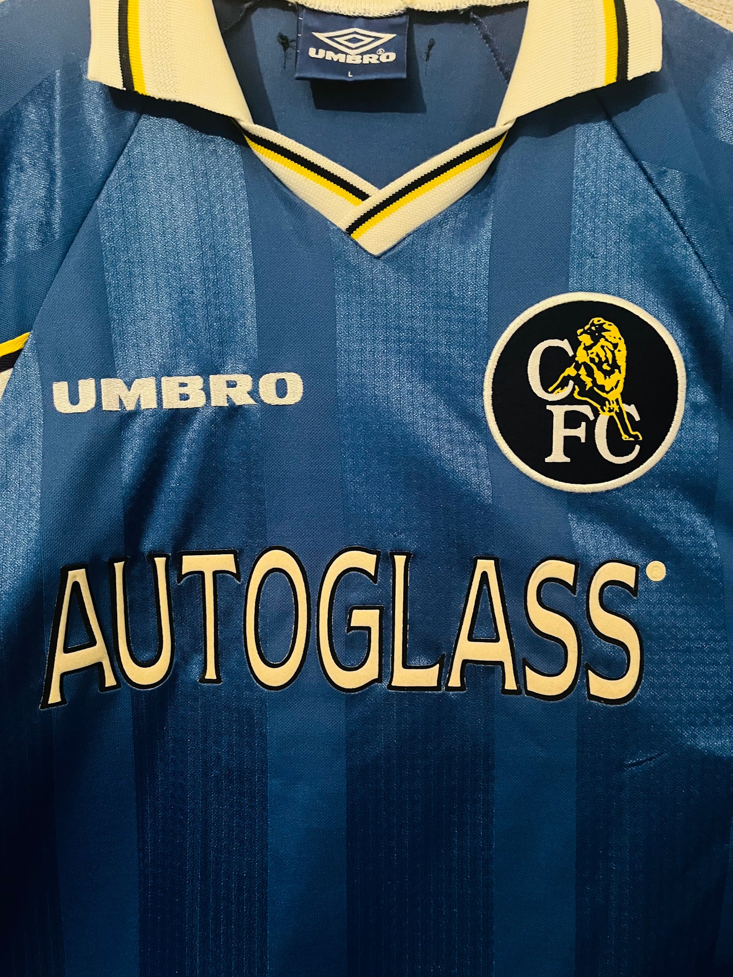 Chelsea home football shirt 1997/99 Gullit Large