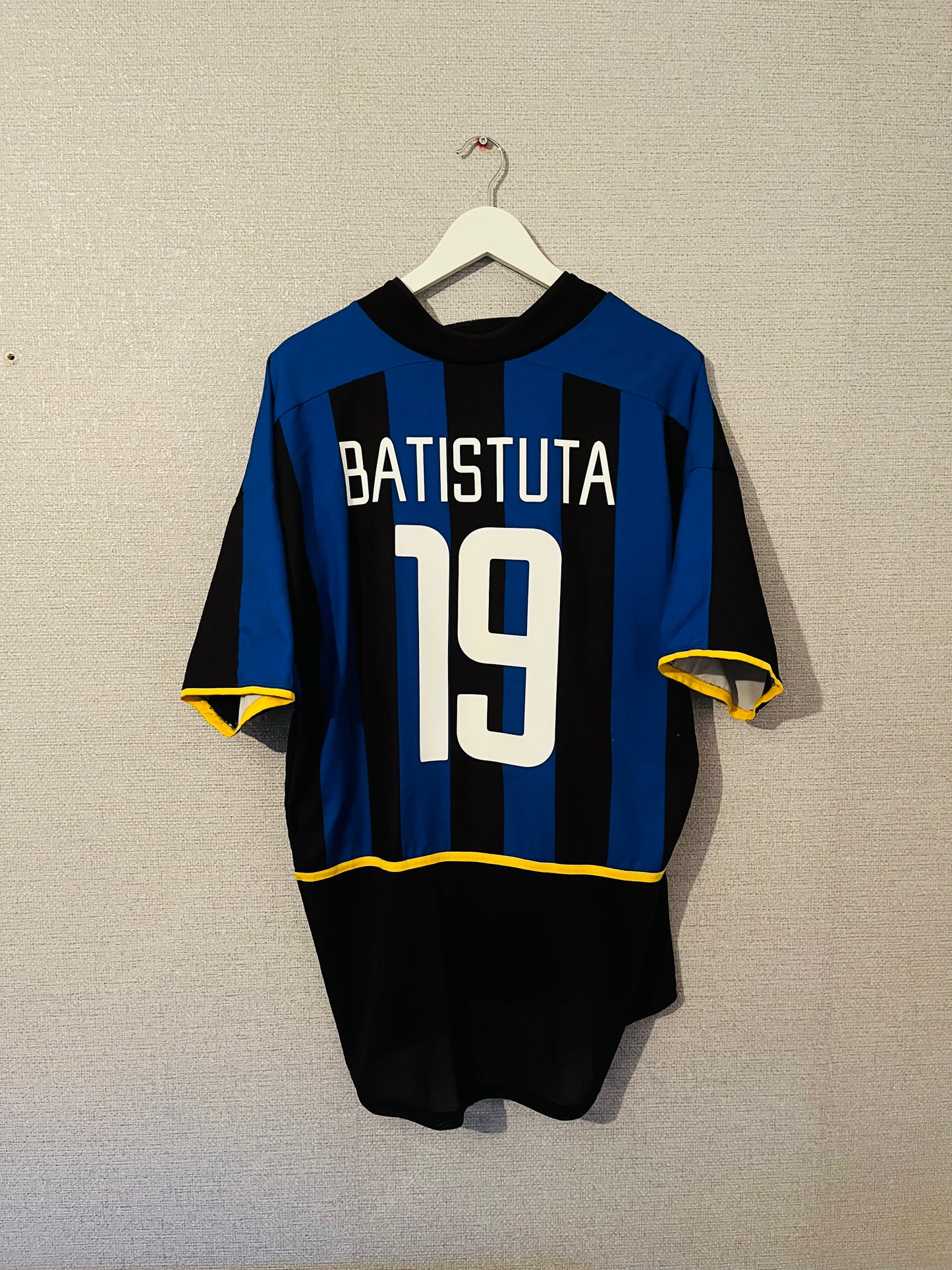 Inter Milan home player spec football shirt 2002/03 Batistuta XL