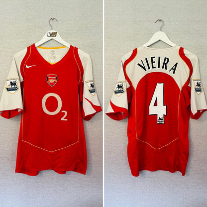 Arsenal home football shirt
2004/05 Vieira Medium