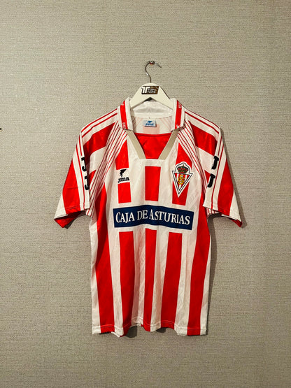 Sporting Gijon home football shirt 1995/96 Medium