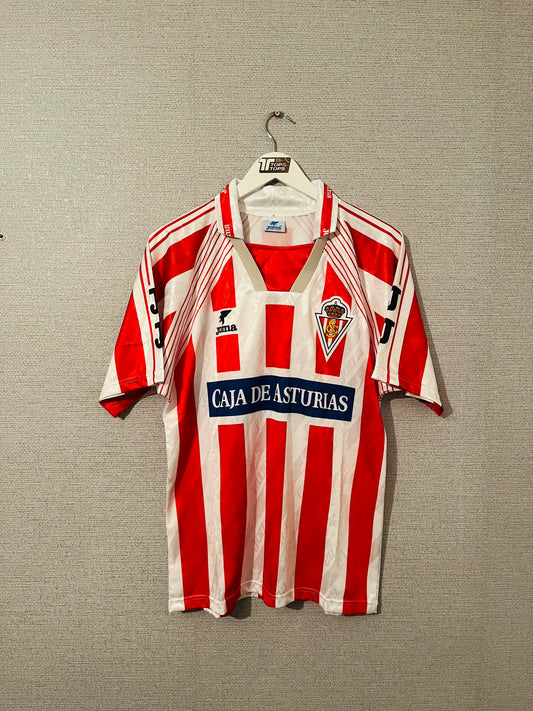 Sporting Gijon home football shirt 1995/96 Medium