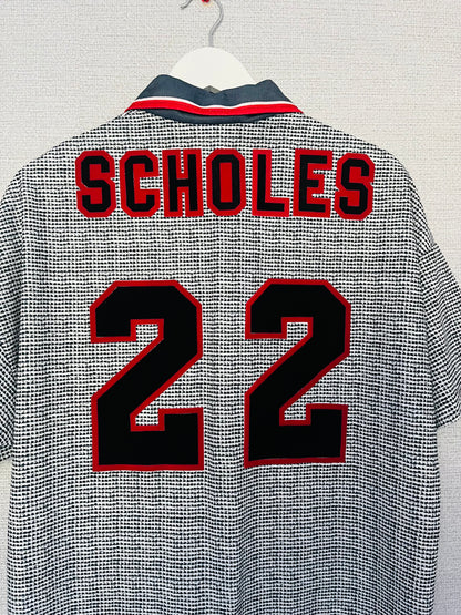 Manchester United away football shirt 1995/96 Scholes Large