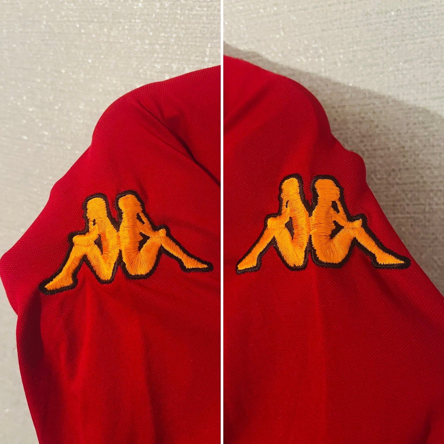 Roma home football shirt 2002/03 Montella Large