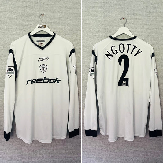Bolton Wanderers home football shirt 2001/02 Ngotty XL