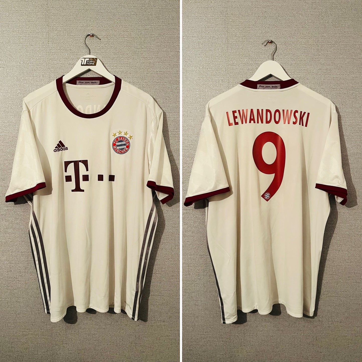 Bayern Munich third football shirt 2016/17 Lewandowski XXL