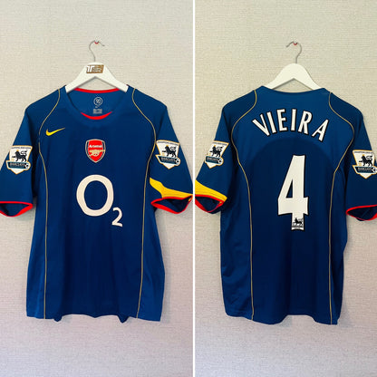 Arsenal away football shirt 2004/05 Vieira Large