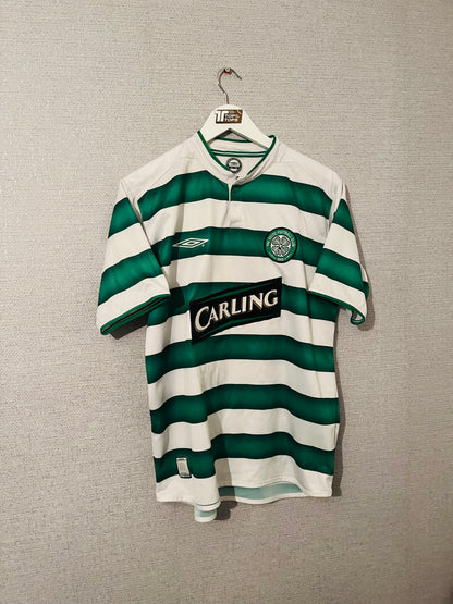 Glasgow Celtic home football shirt 2003/04 Larsson Medium