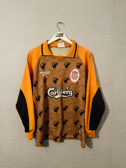 Liverpool goalkeeper football shirt 1996/97 medium